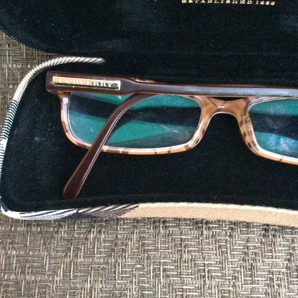 Burberry Brown Rectangle Optical Eyeglasses Frames - Picture 9 of 11